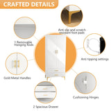 white wardrobe closet with doors and drawers,armoire closet, wardrobe storage closet