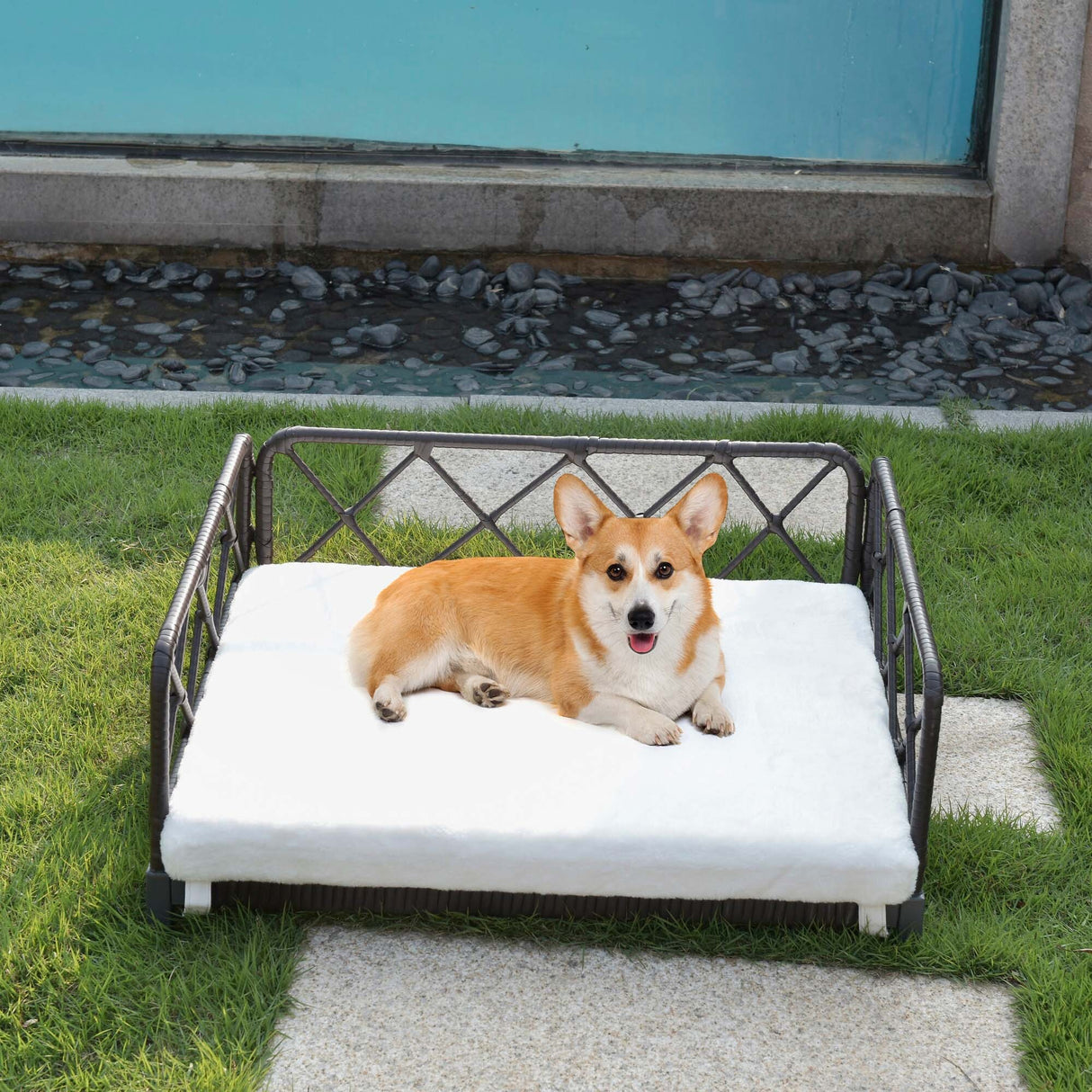 wicker pet bed Rattan Dog Sofa Bed